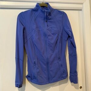 Lululemon Define Jacket Luon Size 10 Periwinkle Blue EUC